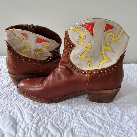 NICE ** SAM EDELMAN Women's Ankle, Cowboy/Cowgirl 👢  Boots - Picture 7 of 11